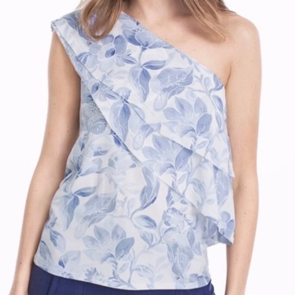 White House Black Market One Shoulder Top